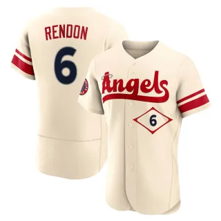 Men's Authentic Cream Anthony Rendon Los Angeles Angels 2022 City Connect Jersey