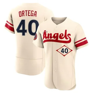 Men's Authentic Cream Oliver Ortega Los Angeles Angels 2022 City Connect Jersey