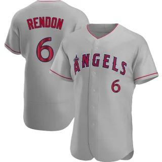 Men's Authentic Gray Anthony Rendon Los Angeles Angels Road Jersey