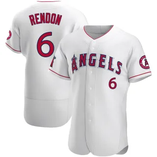 Men's Authentic White Anthony Rendon Los Angeles Angels Jersey