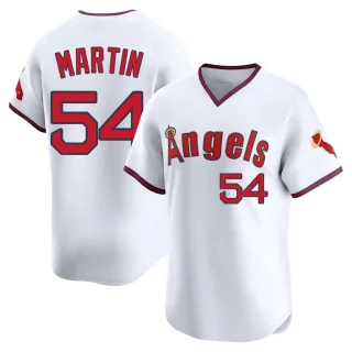 Men's Limited White Trevor Martin Los Angeles Angels Alternate 2 Jersey