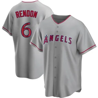 Men's Replica Anthony Rendon Los Angeles Angels Silver Road Jersey