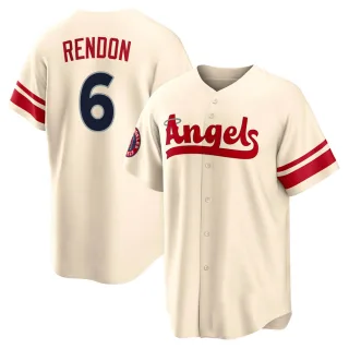 Men's Replica Cream Anthony Rendon Los Angeles Angels 2022 City Connect Jersey