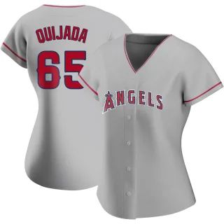 Women's Authentic Jose Quijada Los Angeles Angels Silver Road Jersey