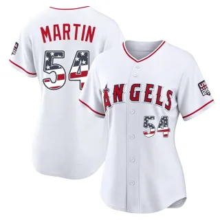 Women's Limited White Trevor Martin Los Angeles Angels USA 250 Fourth Of July Stadium Jersey