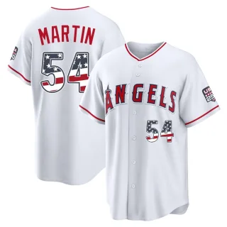 Youth Limited White Trevor Martin Los Angeles Angels USA 250 Fourth Of July Stadium Jersey