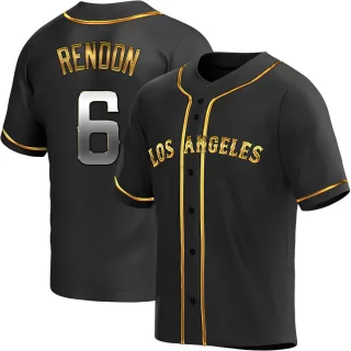Youth Replica Black Golden Anthony Rendon Los Angeles Angels Alternate Jersey