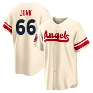 Youth Replica Cream Janson Junk Los Angeles Angels 2022 City Connect Jersey